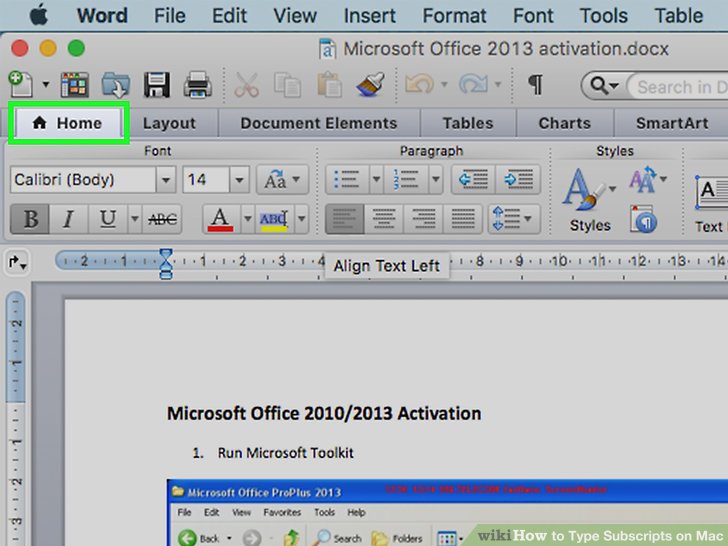 Mac Microsoft Word Subscript Shortcut